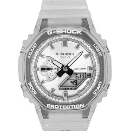 Reloj Casio G-Shock analógico digital con correa de resina, esfera gris, cuarzo GA-2100BM-7A8, 200 m, unisex