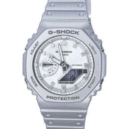 Casio G-Shock Analógico Digital Retrofuture Serie Metálico Plata Cuarzo GA-2100FF-8A 200M Reloj para hombre