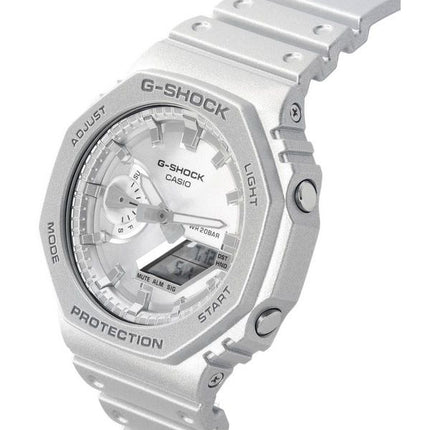 Casio G-Shock Analógico Digital Retrofuture Serie Metálico Plata Cuarzo GA-2100FF-8A 200M Reloj para hombre