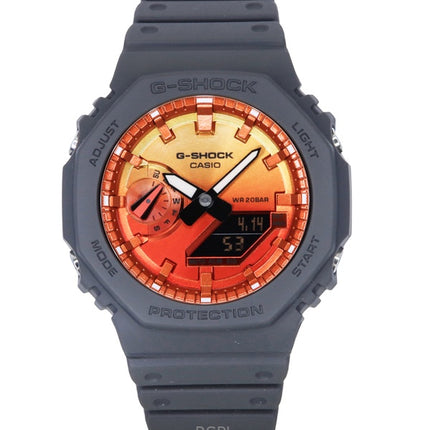 Reloj Casio G-Shock analógico digital con correa de resina de base biológica, esfera multicolor, cuarzo GA-2100FL-8A, 200 m, para hombre