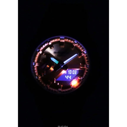 Reloj Casio G-Shock analógico digital con correa de resina de base biológica, esfera multicolor, cuarzo GA-2100FL-8A, 200 m, para hombre