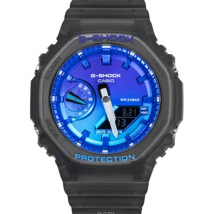 Reloj Casio G-Shock analógico digital con correa de resina y esfera azul de cuarzo GA-2100FLS-8A2 para hombre, 200 m