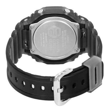 Reloj Casio G-Shock analógico digital con correa de resina y esfera naranja de cuarzo GA-2100FLS-8A4, 200 m, para hombre