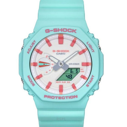 Reloj Casio G-Shock analógico digital Rich Brian Collaboration con esfera blanca de cuarzo GA-2100RB-3A 200M para hombre