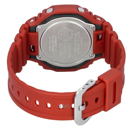 Reloj Casio G-Shock analógico digital rojo con correa de resina de base biológica GA-2100RRB-4A de cuarzo, 200 m, para hombre