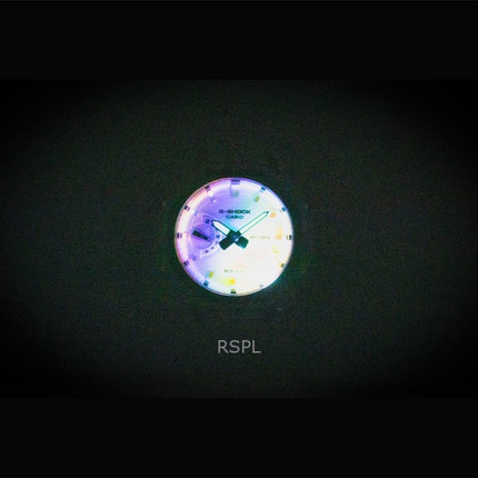 Reloj Casio G-Shock analógico digital con correa de resina transparente y esfera multicolor de cuarzo GA-2100SRS-7A 200M para hombre