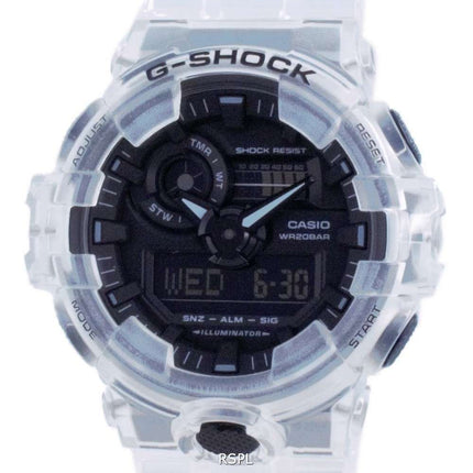 Reloj Casio G-Shock Transparente Analógico Digital Quartz Diver',s GA-700SKE-7A GA700SKE-7 200M Reloj para hombre