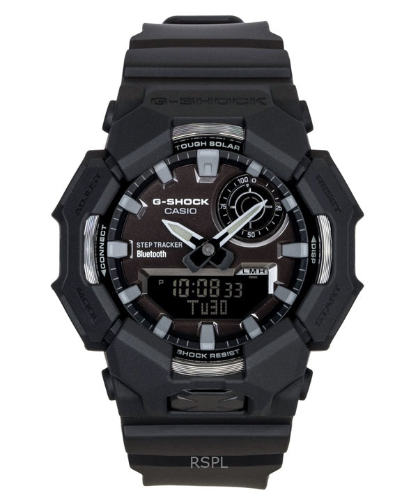 Reloj Casio G-Shock analógico-digital con enlace para smartphone, resina de base biológica, esfera negra, solar, GA-B010-1A1, 200 m, para hombre