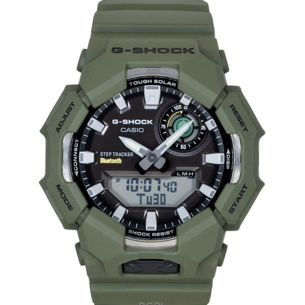Reloj Casio G-Shock analógico-digital con enlace para smartphone, resina de base biológica, esfera negra, solar, GA-B010-3A, 200 m, para hombre