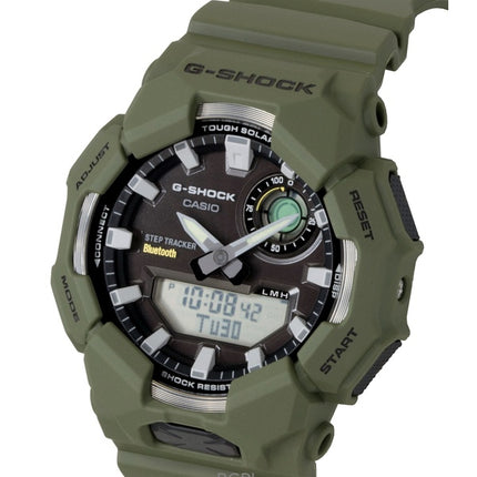 Reloj Casio G-Shock analógico-digital con enlace para smartphone, resina de base biológica, esfera negra, solar, GA-B010-3A, 200 m, para hombre