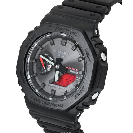 Reloj Casio G-Shock analógico-digital para hombre con correa de resina de base biológica, esfera negra, solar, GA-B2100BBR-1A, 200 m