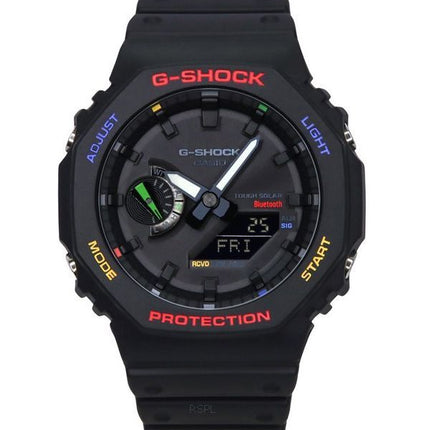 Reloj para hombre Casio G-Shock Mobile Link analógico digital con esfera negra Solar GA-B2100FC-1A 200M