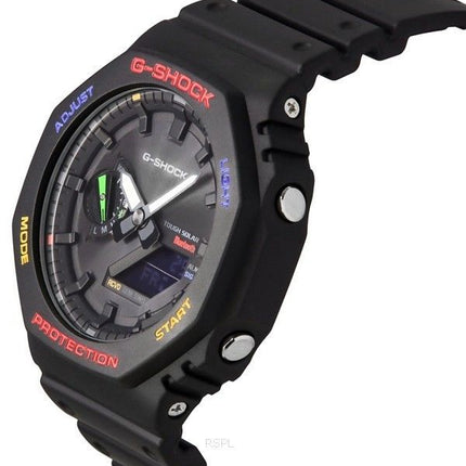 Reloj para hombre Casio G-Shock Mobile Link analógico digital con esfera negra Solar GA-B2100FC-1A 200M