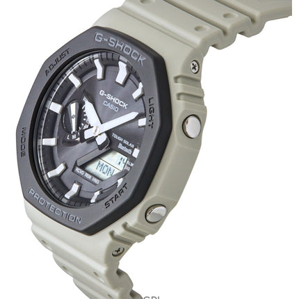Reloj Casio G-Shock analógico-digital para hombre, con correa de resina de base biológica, esfera negra, resistente al agua, solar, GA-B2100LUU-5A, 200 m
