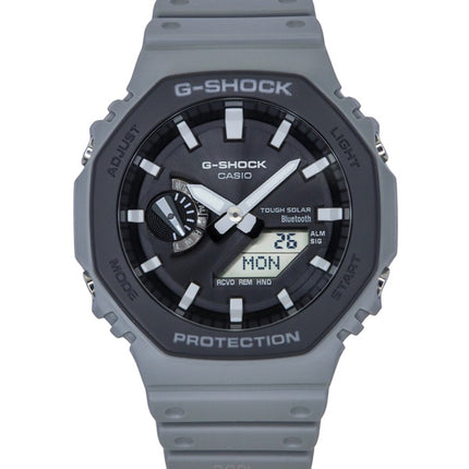 Reloj Casio G-Shock analógico-digital para hombre, con correa de resina de base biológica, esfera gris, resistente al agua, solar, GA-B2100LUU-8A, 200 m