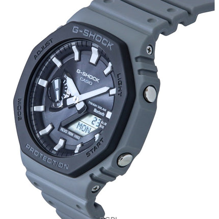 Reloj Casio G-Shock analógico-digital para hombre, con correa de resina de base biológica, esfera gris, resistente al agua, solar, GA-B2100LUU-8A, 200 m