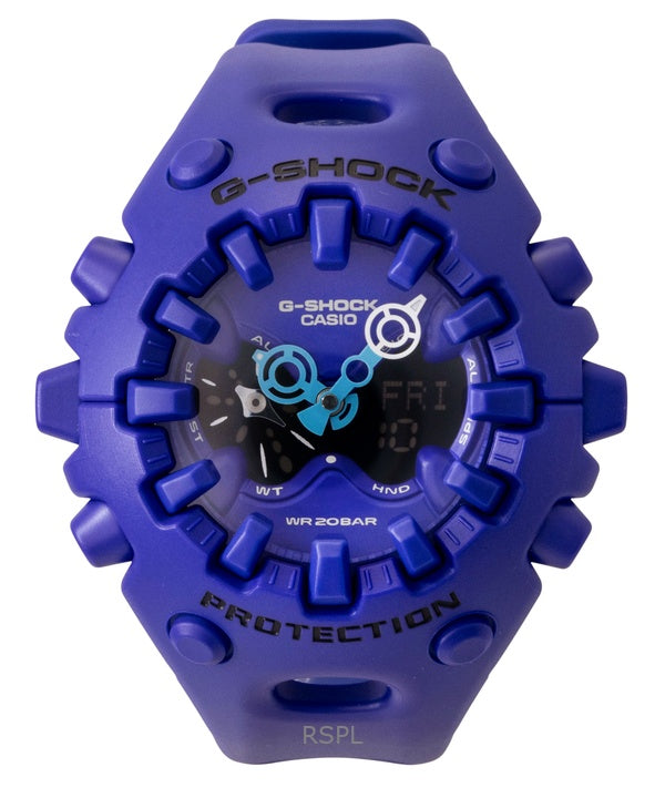 Reloj Casio G-Shock analógico digital con correa de resina y esfera azul de cuarzo GA-V01-2A 200M para hombre