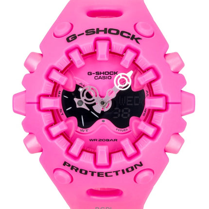 Reloj Casio G-Shock analógico digital con correa de resina rosa y esfera rosa de cuarzo GA-V01-4A 200M para hombre