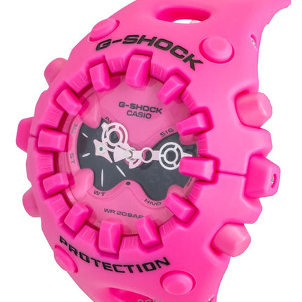 Reloj Casio G-Shock analógico digital con correa de resina rosa y esfera rosa de cuarzo GA-V01-4A 200M para hombre