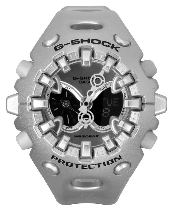 Reloj Casio G-Shock analógico digital con correa de resina y esfera plateada de cuarzo GA-V01A-8A, 200 m, unisex
