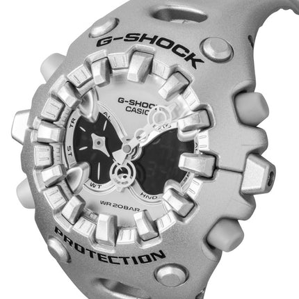 Reloj Casio G-Shock analógico digital con correa de resina y esfera plateada de cuarzo GA-V01A-8A, 200 m, unisex