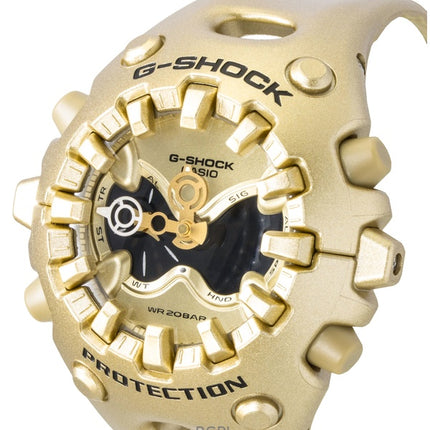 Reloj Casio G-Shock analógico digital con correa de resina y esfera dorada de cuarzo GA-V01A-9A 200M unisex