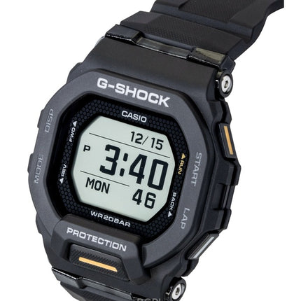 Reloj Casio G-Shock G-Squad Digital Smartphone Link con correa de resina negra de cuarzo GBD-200-1A1 200M para hombre