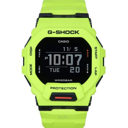 Reloj Casio G-Shock G-Squad Digital Smartphone Link con correa de resina amarilla GBD-200-9 de cuarzo y 200 m para hombre