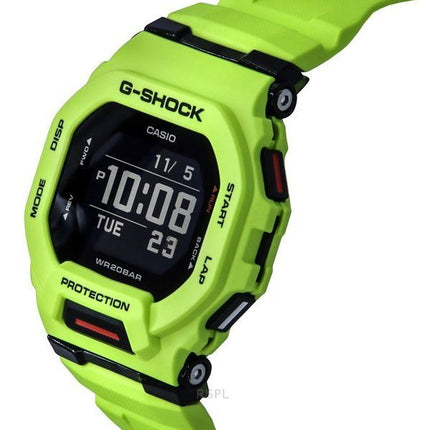 Reloj Casio G-Shock G-Squad Digital Smartphone Link con correa de resina amarilla GBD-200-9 de cuarzo y 200 m para hombre