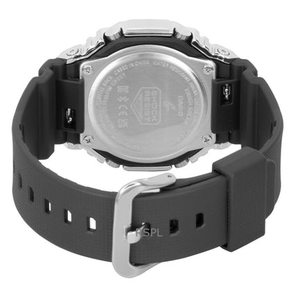 Reloj Casio G-Shock G-Steel GBM-2100A-4B para hombre, resistente al agua hasta 200 m, con correa de resina de base biológica y conexión para smartphone. Incluye esfera rosa, movimiento analógico-digital y carga solar.
