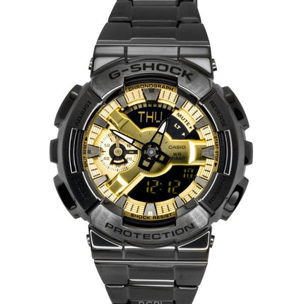 Reloj Casio G-Shock analógico digital de acero inoxidable con esfera dorada de cuarzo GM-110BD-1A9 200M para hombre