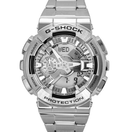 Reloj Casio G-Shock analógico digital de acero inoxidable con esfera gris de cuarzo GM-110D-8A 200M para hombre
