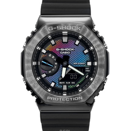 Reloj Casio G-Shock G-Steel analógico digital con correa de resina de base biológica, esfera multicolor, cuarzo GM-2100BRW-1A, 200 m, para hombre