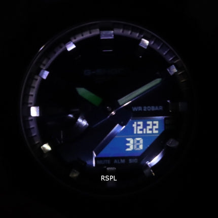 Reloj para mujer Casio G-Shock World Time analógico digital cubierto de metal GM-2100N-2A GM2100N-2 200M