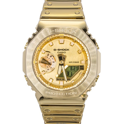 Reloj Casio G-Shock G-Steel Fine Metallic Analógico Digital con Esfera Dorada de Cuarzo GM-2100YMG-9A9 200M para Hombre