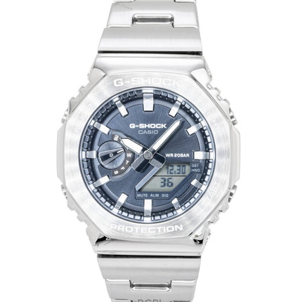 Reloj Casio G-Shock G-Steel analógico digital de acero inoxidable con esfera gris de cuarzo GM-2110D-8A 200M para hombre