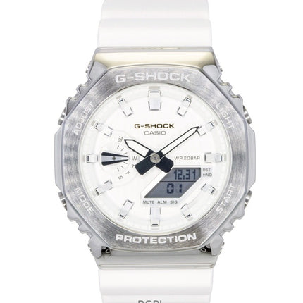 Reloj Casio G-Shock G-Steel analógico digital de edición limitada con esfera blanca de cuarzo GM-2110SH-7A 200M para hombre