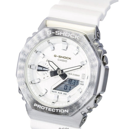 Reloj Casio G-Shock G-Steel analógico digital de edición limitada con esfera blanca de cuarzo GM-2110SH-7A 200M para hombre
