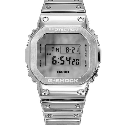 Reloj Casio G-Shock G-Steel para hombre, con correa de silicona metálica fina, digital, de cuarzo, GM-5600YM-8A8, 200 m
