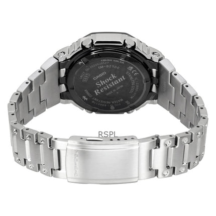 Reloj Casio G-Shock analógico digital de metal con enlace para smartphone, esfera negra, solar, GM-B2100BT-1A, 200 m, para hombre