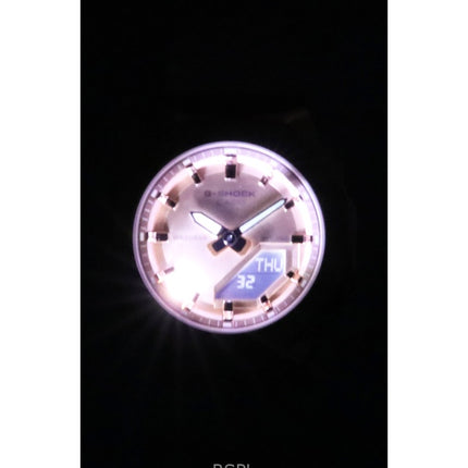 Reloj Casio G-Shock analógico digital de cuarzo GM-S2110PG-4A para mujer, correa de resina de base biológica, esfera de oro rosa, 200 m