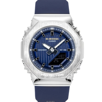 Reloj Casio G-Shock analógico digital de edición limitada con esfera azul de resina de base biológica GM-S2110SH-2A de cuarzo para mujer con correa de 200 m