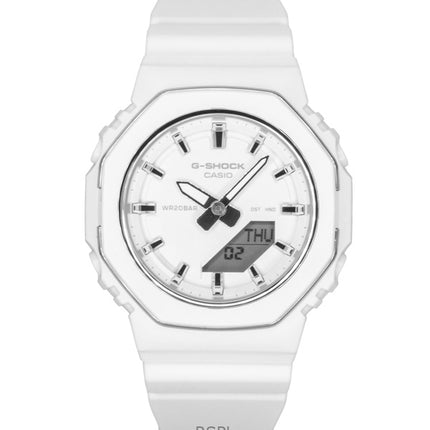 Reloj Casio G-Shock analógico digital de cuarzo con correa de resina de base biológica GMA-P2110-7A, esfera blanca, 200 m, para mujer
