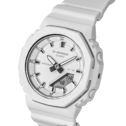 Reloj Casio G-Shock analógico digital de cuarzo con correa de resina de base biológica GMA-P2110-7A, esfera blanca, 200 m, para mujer