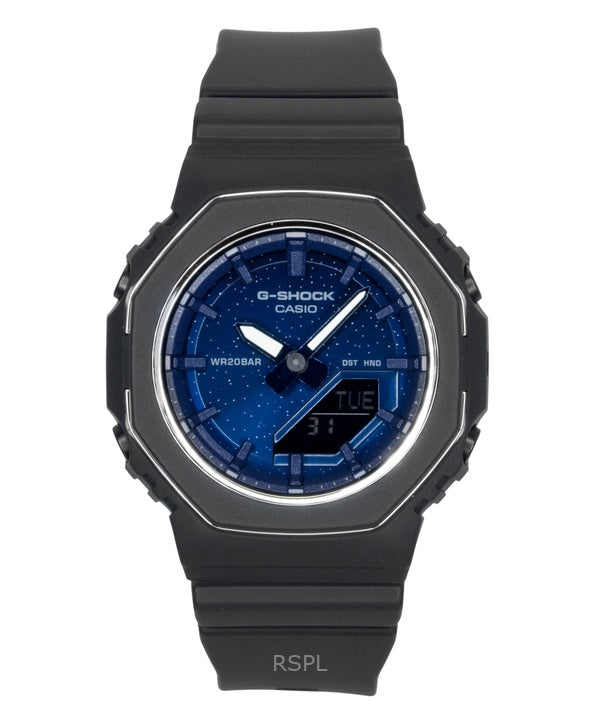 Reloj Casio G-Shock analógico digital de resina de base biológica con esfera azul de cuarzo GMA-P2110SC-2A 200M para mujer