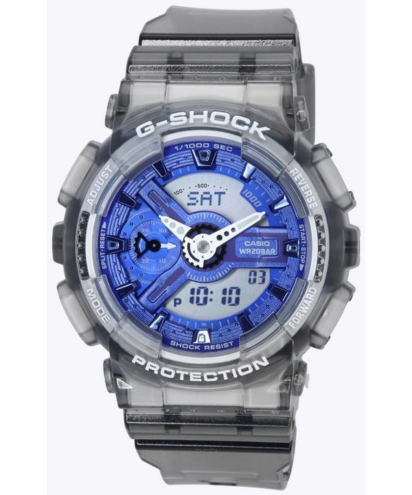 Casio G-Shock Analógico Digital Azul Dial Cuarzo GMA-S110TB-8A 200M Reloj para mujer