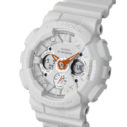Reloj Casio G-Shock analógico digital de resina de base biológica con esfera blanca de cuarzo GMA-S120SA-7A1 200M para mujer