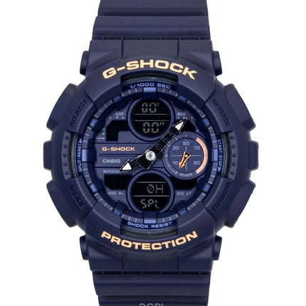 Reloj Casio G-Shock analógico digital de resina de base biológica con esfera azul de cuarzo GMA-S140-2A2 200M para mujer