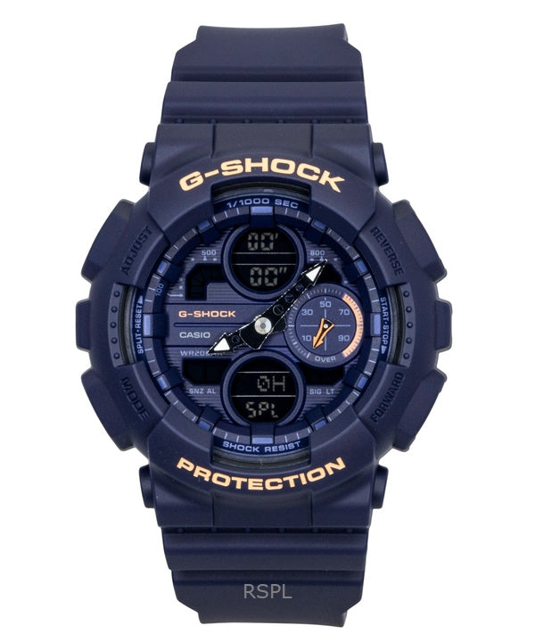 Reloj Casio G-Shock analógico digital de resina de base biológica con esfera azul de cuarzo GMA-S140-2A2 200M para mujer