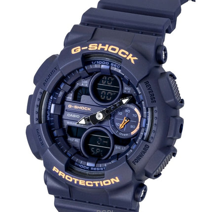 Reloj Casio G-Shock analógico digital de resina de base biológica con esfera azul de cuarzo GMA-S140-2A2 200M para mujer